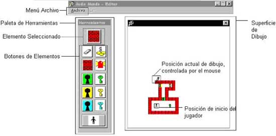 Interfaz grfica del editor VirtualAurea